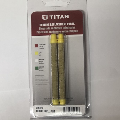 OEM Titan Spraytech Gun Filters 100 Mesh Single Pack Plug-In 0089959 