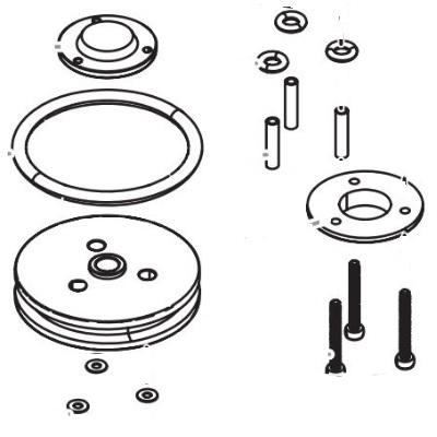 Titan 0153538 Air Valve and Piston Assembly, pmp