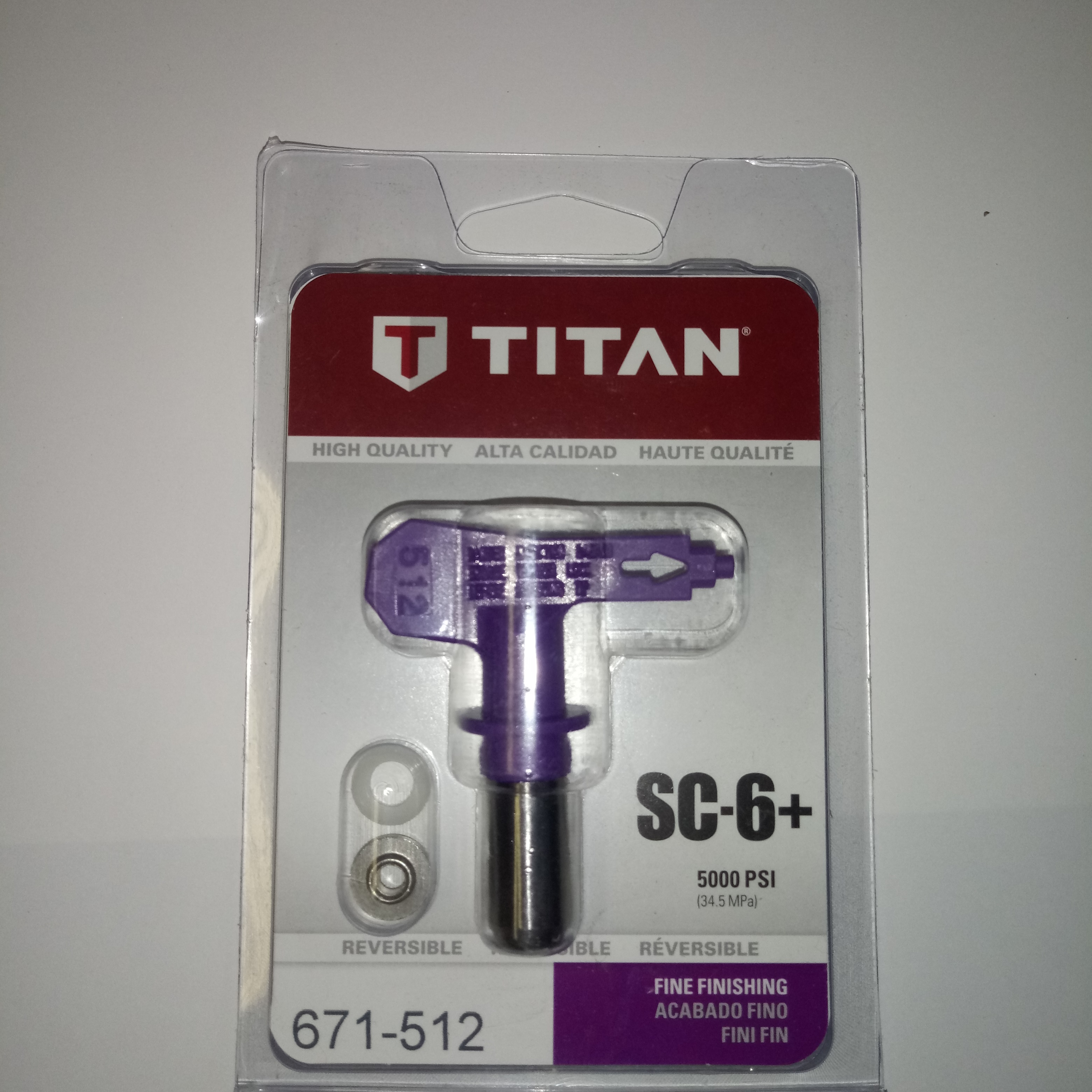 Titan 671-512 SC-6+ 512 Fine Finish Tip