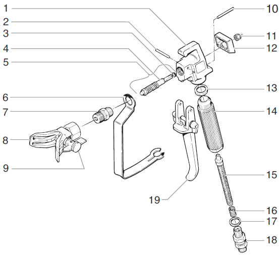 EP2205 Spray Gun (0502009) : Titan 