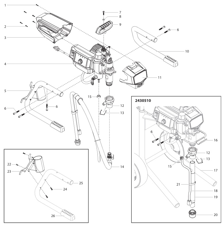 Titan 440 Paint Sprayer Parts