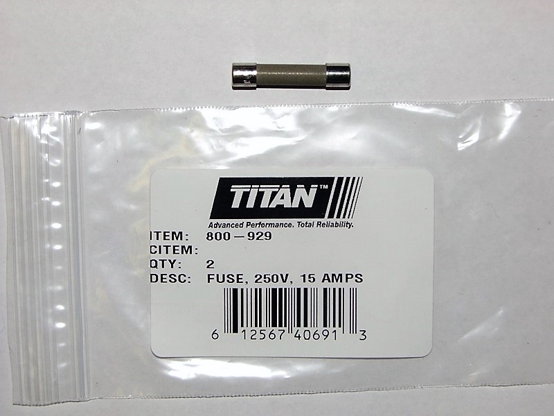 Titan 800-929 Fuse, 15A